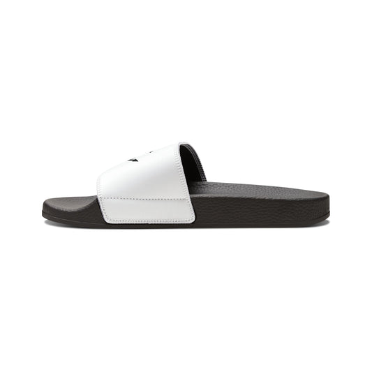 Men's Logo Slide Sandals — Casual Removable‑Strap Pool & Beach Slides