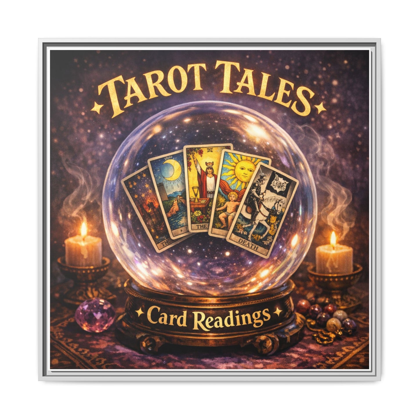 Tarot Tales Framed Canvas Wall Art