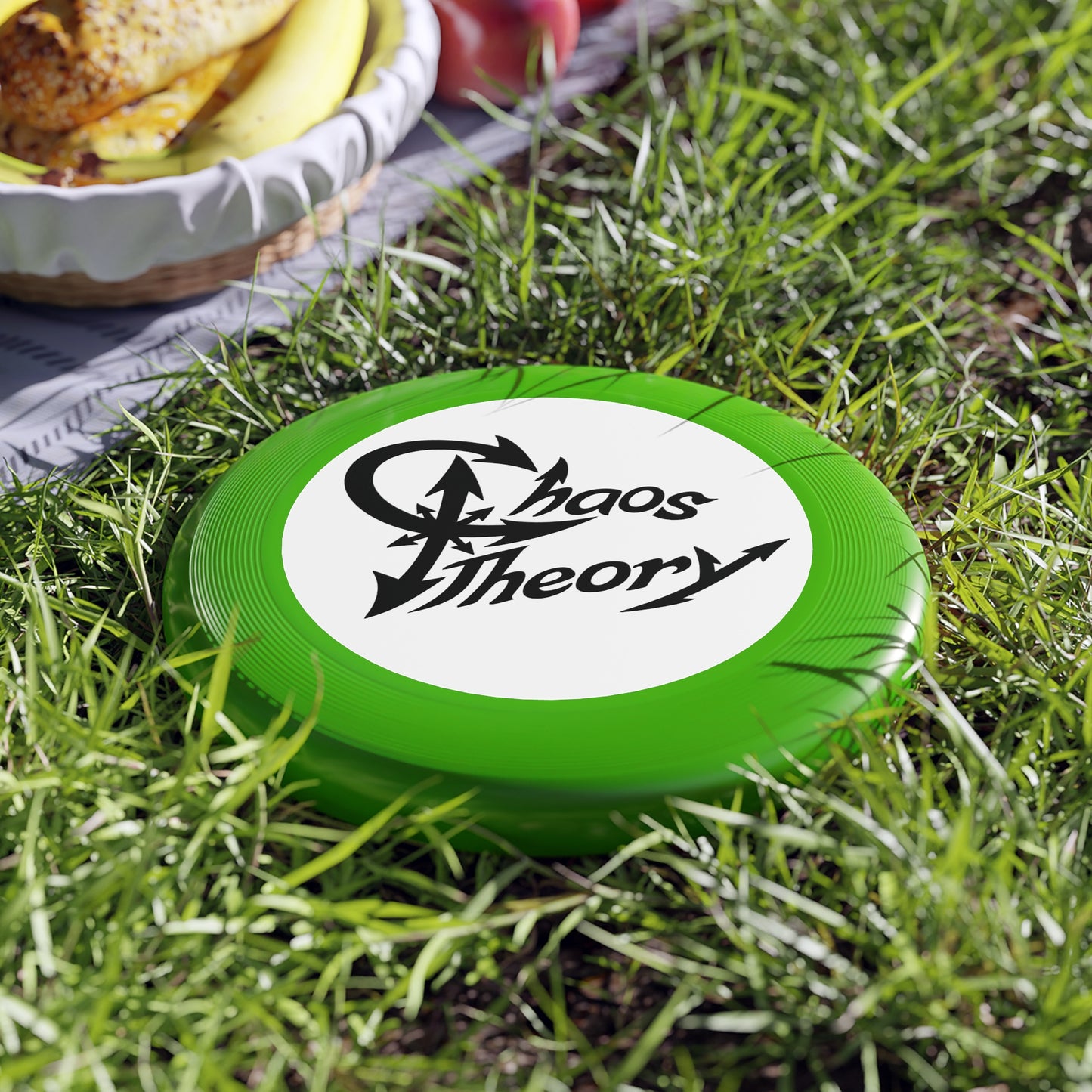Chaos Theory Wham-O Frisbee — Retro Logo Flying Disc for Parks & Beach