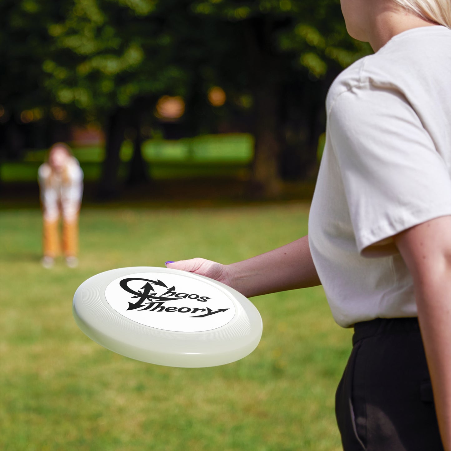 Chaos Theory Wham-O Frisbee — Retro Logo Flying Disc for Parks & Beach
