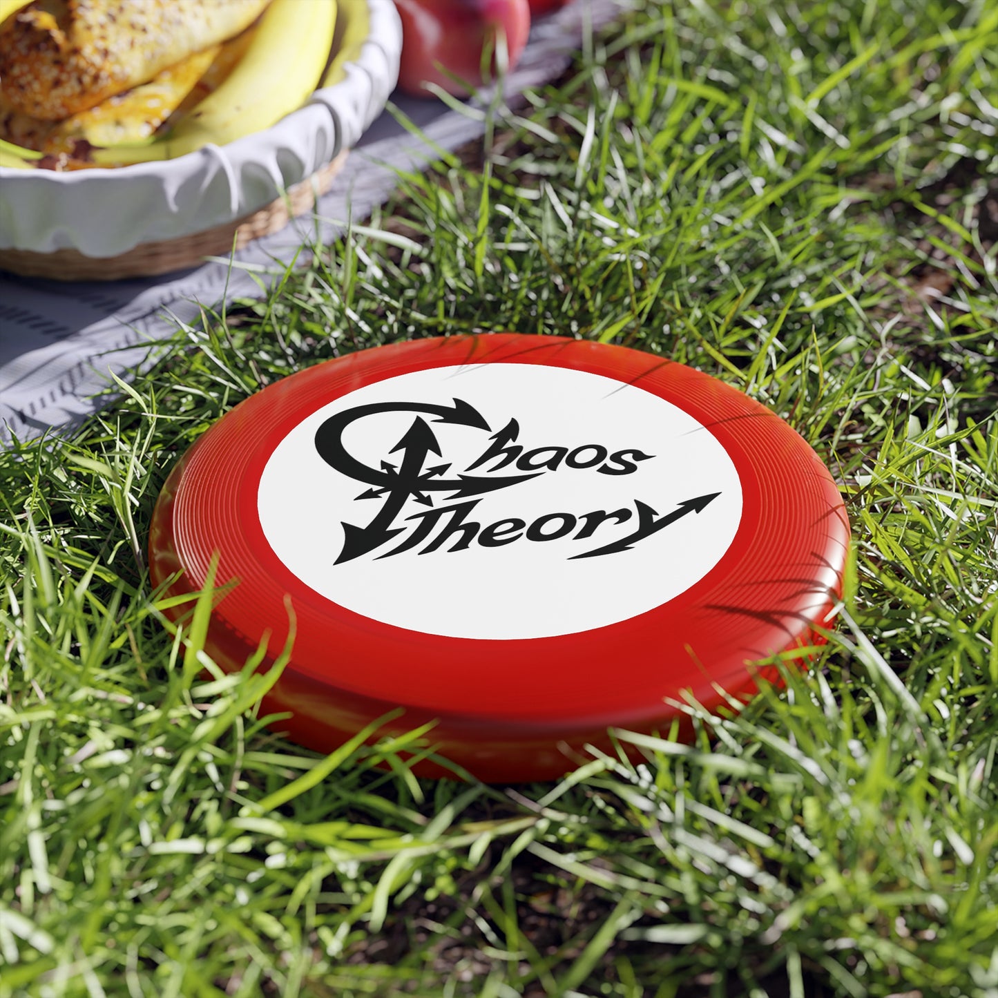 Chaos Theory Wham-O Frisbee — Retro Logo Flying Disc for Parks & Beach