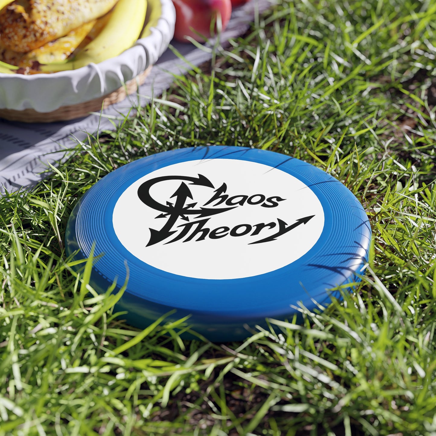 Chaos Theory Wham-O Frisbee — Retro Logo Flying Disc for Parks & Beach