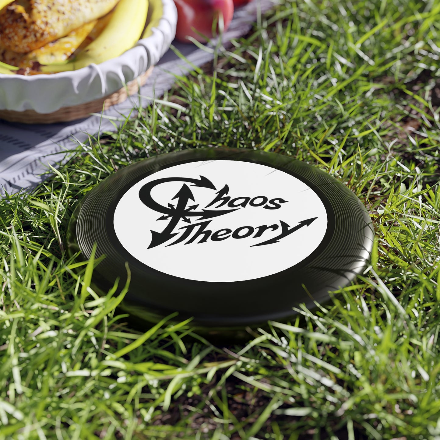 Chaos Theory Wham-O Frisbee — Retro Logo Flying Disc for Parks & Beach