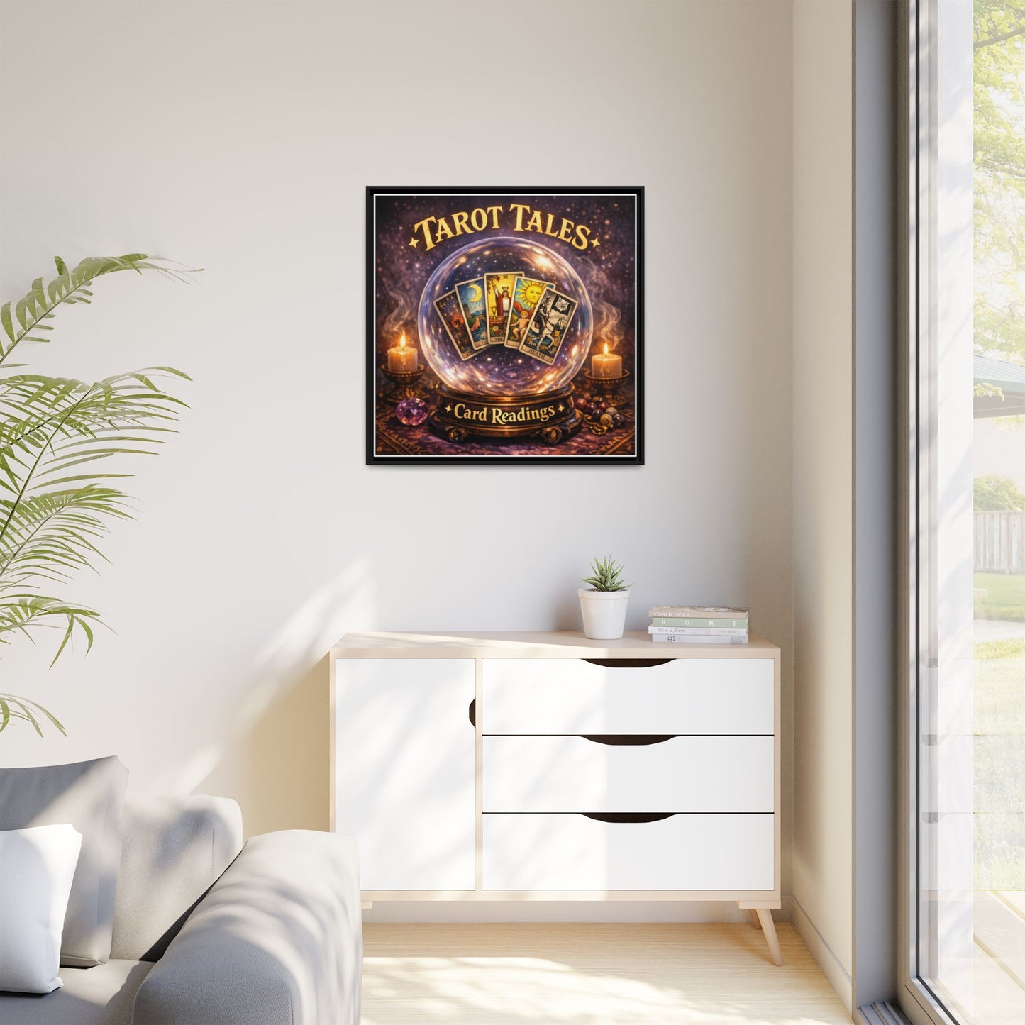 Tarot Tales Framed Canvas Wall Art