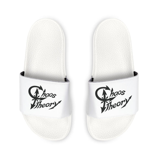 Men's Logo Slide Sandals — Casual Removable‑Strap Pool & Beach Slides